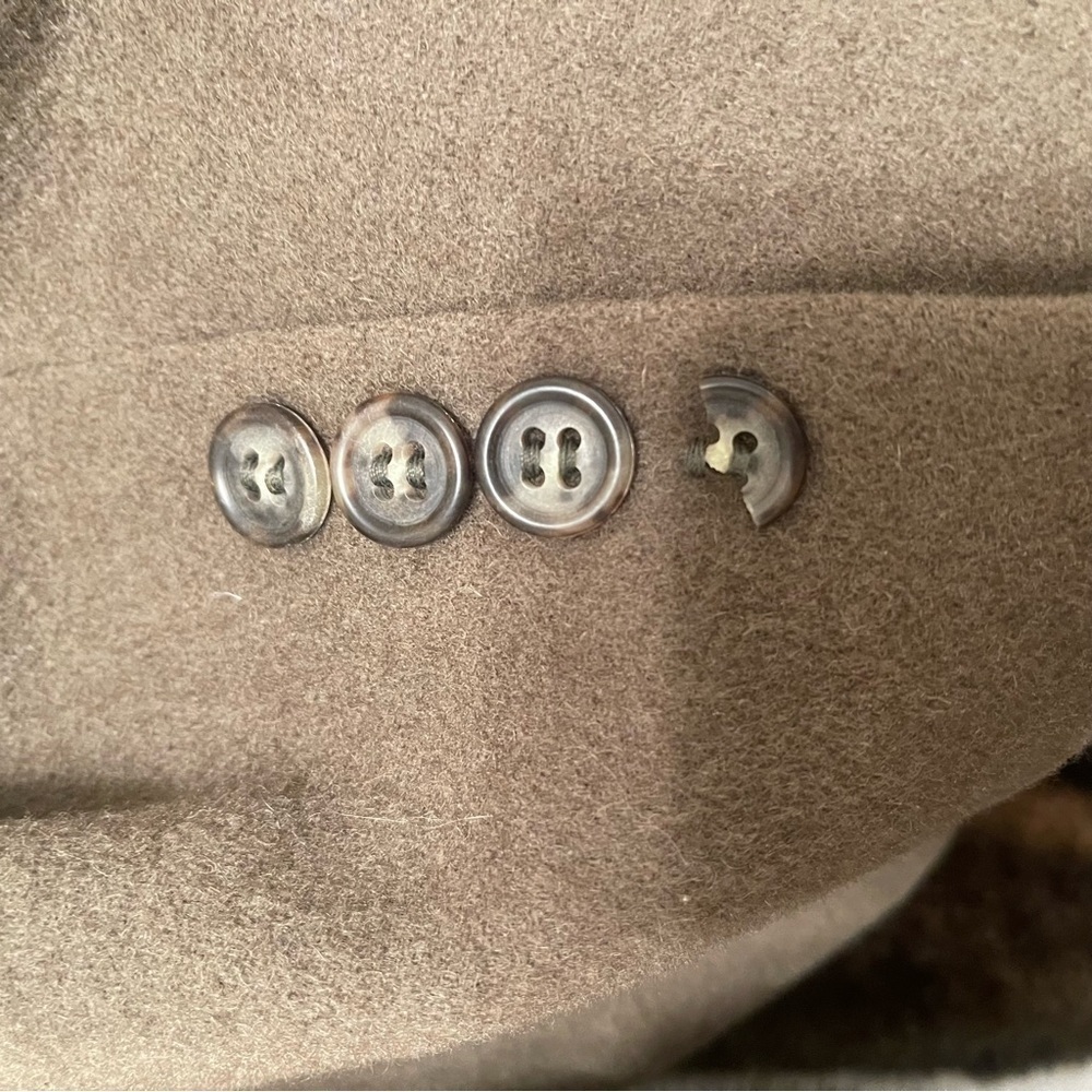 Vtg Jos A Bank Blazer Mens Large Brown 100% Camel Hair Lined Sport Coat Button - Picture 13 of 13